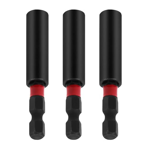 Impact Duty Srewdriver Drill Driver Strong Magnetic Bit Holders 1/4 Inch Hex Shank(3-Pack)
