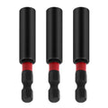 Impact Duty Srewdriver Drill Driver Strong Magnetic Bit Holders 1/4 Inch Hex Shank(3-Pack)