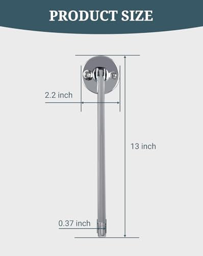 Mop Sink Faucet Support Rod Wall Bracket 180° Swing Installation Kit