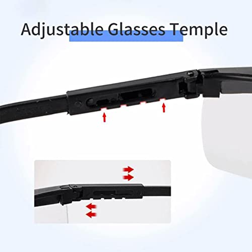 Safety GlassesClear Anti-Fog Goggles Over-Spec Glasses Protective Eye Wear Industrial Approved Wide-Vision（4 PACK）