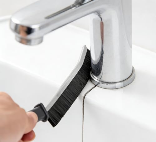 3-Pack Grout and Crevice Cleaning Brushes Set, Hard Bristle Multi-Surface Gap Brush for Tile Grout, Windows, Doors, Sink Edges, Shower Tracks