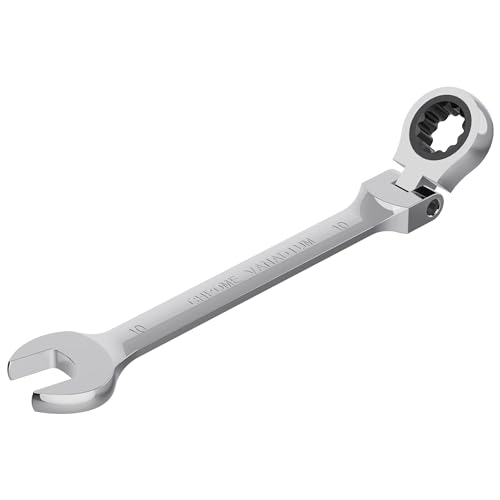 10mm Flex-Head Ratcheting Combination Wrench, 10mm Metric - size: 10mm