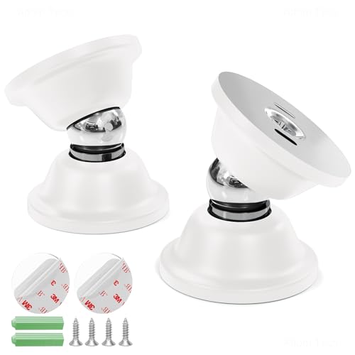 NiHome RV White Magnetic Door Stop for Door Holding & Stopping 2PCS White - color: White-2PCS