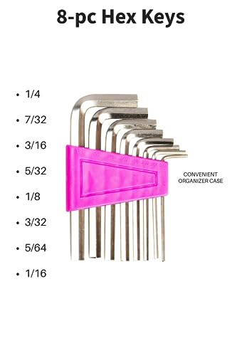 The Original Pink Box PB40TBK 40 Piece Tool Set and Bag, Pink