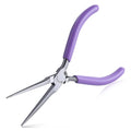 SPEEDWOX Mini Needle Nose Pliers With Smooth Jaw 5" Precision Wire Looping Pliers For Jewelry Making And Small Object Gripping - style: Needle Nose Pliers