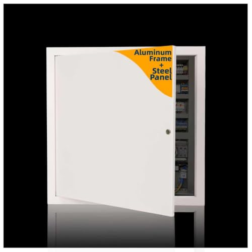 Ceiling Access Panel for Drywall 8x8 Wall Hole,Metal Drywall Access Panel | 8x8" Ceiling Wall Access Panel for Plumbing/Drywall/Attic Door,Thicken 1mm Steel&Aluminum Frame,Outer Size 9.5"x9.5" - size: 8"Wx8"H
