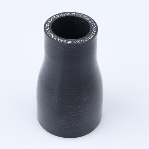 AC PERFORMANCE ID 1.5" to 1-1/8" Straight Silicone Hose Reducer Black - color: Black, size: ID 1.5" to 1-1/8" (38mm to 28mm)