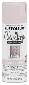 Rust-Oleum Chalked All-in-One Ultra Matte Blush Pink Spray Paint - color: Blush Pink, size: 12 Ounce (Pack of 1)