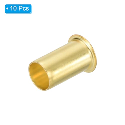 PATIKIL Brass Compression Insert for 3/8" Tube OD 10Pcs Insert Support - size: 3/8 Inch