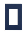Leviton REWP1-RN Renu One-Gang Screwless Snap-On Wallplate, Rich Navy - color: Rich Navy, size: 1 Gang