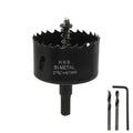 2-54/64"/61mm Hole Saw Bi-Metal Hole Drilling Cutter Hole Cutter Drill Bit for Cutting Thin Metal Drywall Plastic - color: black, size: 2-54/64"