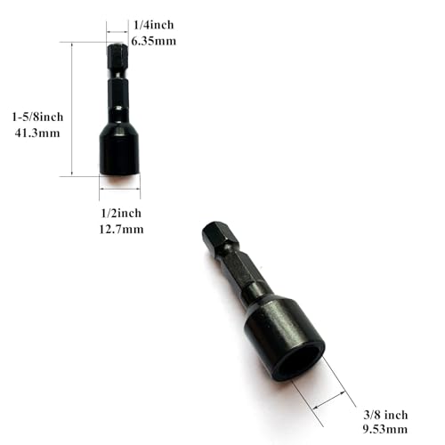 3/8"-16 Hanger Bolt Driver Double Headed Wood Screws Fully All Threaded Rod Threaded Insert Hexagon Head Drill Driver Bits - size: Driver 3/8-16"-1pcs