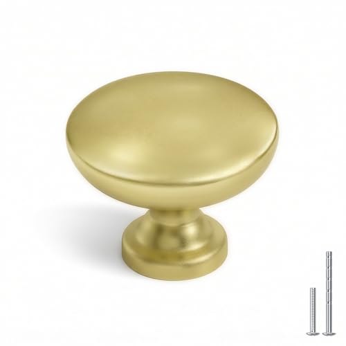 homdiy 25 Pack 1-3/16in Gold Cabinet Knobs Dresser Closet Knobs - color: Gold
