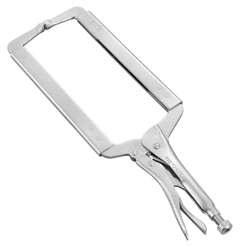 MAXPOWER 18-inch C Clamp Locking Pliers, Locking C Clamp with Regular Tips, MAX Jaw Capacity Up to 6.5" - size: 18"