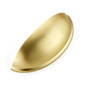 Ravinte Brushed Gold Drawer Pulls Cabinet Cup Pulls 3 Inch 10 Pack | Kitchen Hardware, Cup Pull Shape, Cabinet Handles, Drawer Handles, Smooth Drawer Grip,For Dressers, Cupboards - color: Brushed Gold