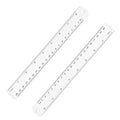 Unjoo Stainless Steel Ruler, 2-Pack, 8 Inch/20 cm Dual Scale Ruler - size: 8 inch 2 pack