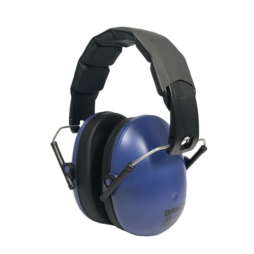 BANZ Kidz Earmuffs 2 Years & Older - Loud Noise Cancelling, Size Adjustable - color: Navy