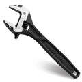 WORKPRO 6" Adjustable Wrench, Black Oxide Finish, Cr-V Steel - color: Black, size: 6 inch