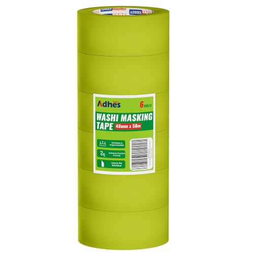 ADHES Green Delicate Surface Washi Masking Tape Painter Tape 2Inch - size: 48mm x 50m