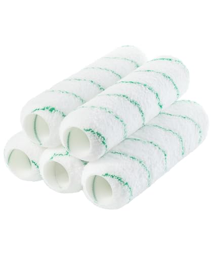 Bates- Paint Roller Covers, 9", 5 Pack, Teal Stripes, Covers for Paint Rollers 9 Inch, 9 Inch Paint Roller Covers, Paint Roller Cover, Paint Roller Covers 9 Inch, Large Paint Roller Covers - color: Teal Stripes, size: 9 Inch, 5 Pack