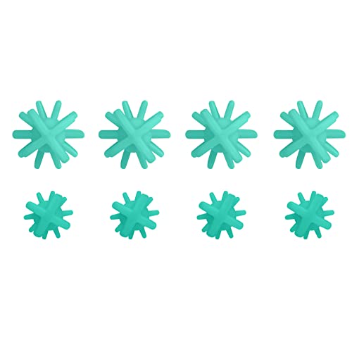 Silicone Straw Brush 4 Pack, Teal