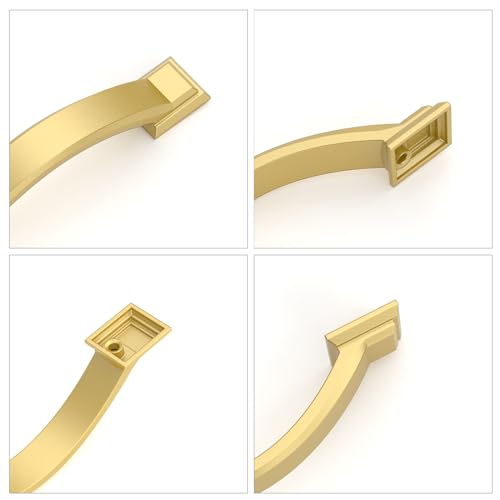 10 Pack Cabinet Handles with Gold Pulls (3 Inch) - color: Gold, size: 3 inch（76mm）, style: 10 Pack