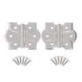 Polished Nickel Butterfly Hinges with Removable Pin - Pack of 2 - Surface Mount Cabinet Door Hinges - UA-261-HPN (1) - color: Nickel
