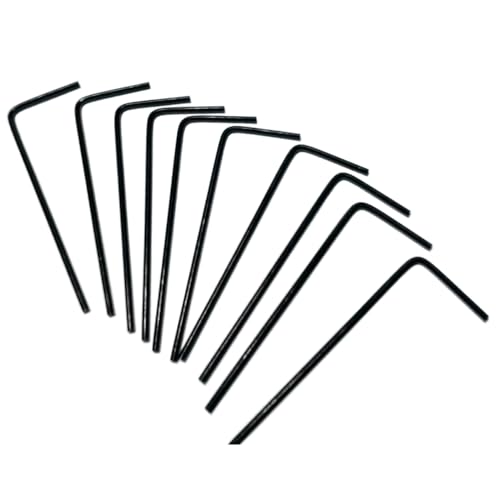 10pcs 0.035 Allen Wrench sets,0.035 inch Allen Wrench,0.035 Hex Key,0.035 Hex Wrench allen key Door Key L Shaped hex wrench set with Long Arm.Black (10pcs 0.035 Hex Key) - size: 10pcs 0.035 Hex Key