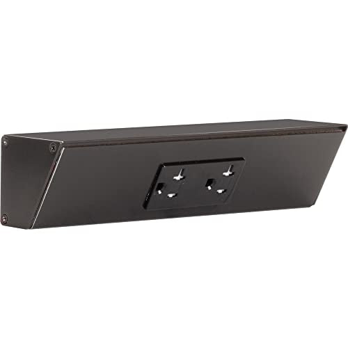 Task Lighting TR Series Angle Power Strip, 9 inch, 1 Dual Receptacles, Black - color: Black, size: 9 Inch