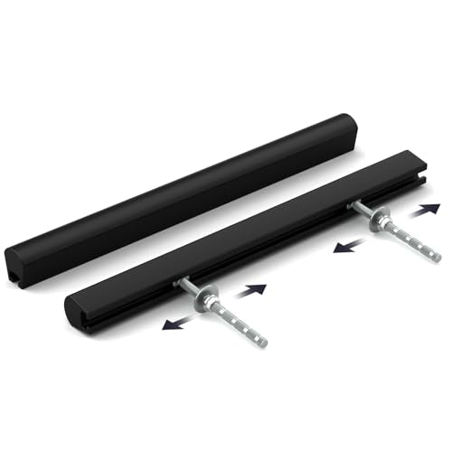 Goldenwarm 10 Pack 2-8" Black Adjustable Cabinet Drawer Pulls for Kitchen - color: Black, size: 2 in to 8-13/16 in (51-224mm)