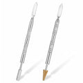 Double-Headed Stainless Steel Leather Edge Paint Roller, 2 PCS Leather Edge Dye Pen, Colorful Edges Roller Applicator Pen Printing Tool Leathers Working Tools Oil Paint Rollers for Dyeing DIY Craft
