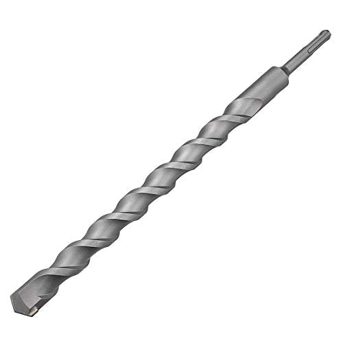 uxcell Masonry Drill Bit 25mm x 350mm Carbide Tipped Rotary Hammer Bit 10mm Round Shank for Impact Drill - size: 25mmx350mm