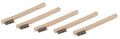 Steelman Stainless Steel 1200-Bristle Count Wire Brush for Mechanics and Painters, Removes Rust and Paint from Metals, Wood Handle, 5 Pack - style: 1200 Bristle Count Wire Brush-5 pack