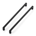Ravinte Matte Black Square & Solid Cabinet Handles,10 Inch,30 Pack | Zinc Alloy, Flat Black Finish, Screws Included,Drawer Pulls, Cabinet Hardware for Kitchen & Drawer - size: 10 Inch Hole Center