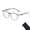 Safety Glasses for Men Women, Anti Fog Safety Goggles Comfortable Blue Light Blocking UV Protective Adult Nurse - color: Square Leopard 2pack