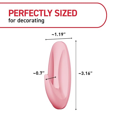 Command Medium Designer Hooks, 9 Hooks, 12 Strips - color: Blossom