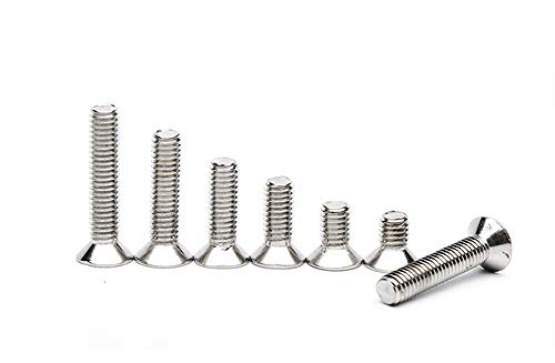300Pcs Metric M2 Stainless Steel Phillips Countersunk/Flat Head Machine Screws Nuts Assortment Kit- M2x 4mm/ 6mm/ 8mm/ 10mm/ 12mm/ 14mm/ 16mm/ 18mm/ 20mm - size: M2