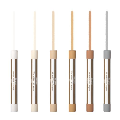Boncart Wood Filler Sticks, 6 Colors Wood Wax Crayons - color: Light Color 6pcs