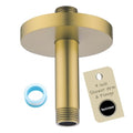 Wall Mounted Stainless Steel Shower Arm Shower Head Extension Pipe Bathroom Accessories 4 Inch Champagne Bronze,SW-RD91038-4CB. - color: Circular Flange-4" Champagne Bronze