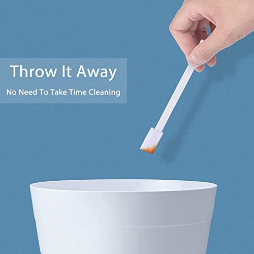 Lumkew Crevice Cleaning Brushes Tool for Tiny Small Spaces, 60Pcs, White - color: White
