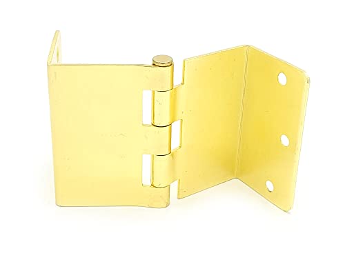 3.5 Inch Swing Clear Offset Door Hinge (1/4" Radius, Polished Brass) - color: Polished Brass, size: 1/4" Radius