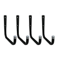 Shepherd Hardware 8090E Heavy Duty Steel Garage Storage/Large Utility Hooks, 4 Pack,Black - color: Black, size: 7.5"