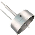 6" Concrete Hole Saw, 152mm Tungsten Steel Core Bit for Cinder Block, Brick, Rock, Plank Walls for Pipes or mini Split Lines, with SDS Plus Shank and 2 Center Positioning Drill Bits. - size: 6"