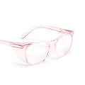 Stoggles Square Kids Fit Z87.1 Certified Polycarbonate Safety Glasses - color: Blush, size: Small