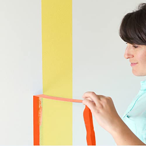 Orange Painters Tape,1 inch x 60 Yards - color: Orange