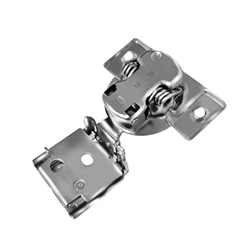 Berta (10 pcs) 1" Overlay Cabinet Door Hinges, 90 Degree Restricted Opening Angle Soft Closing Face Frame Hinges, 6-Ways 3-Cam Adjustment, Concealed Kitchen Cabinet Door Hinges with Screws - size: 1" Overlay