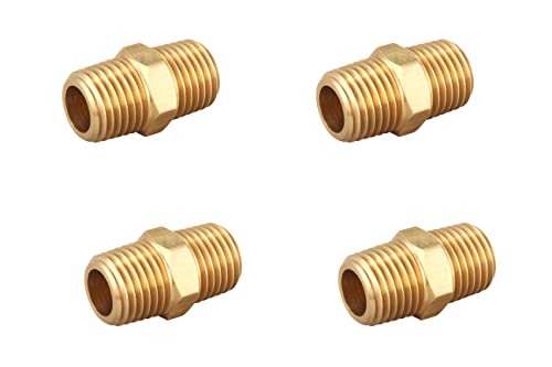 1/4 Inch NPT x 1/4 Inch NPT Male - size: 1/4" x 1/4" NPT Male, style: 4 Piece
