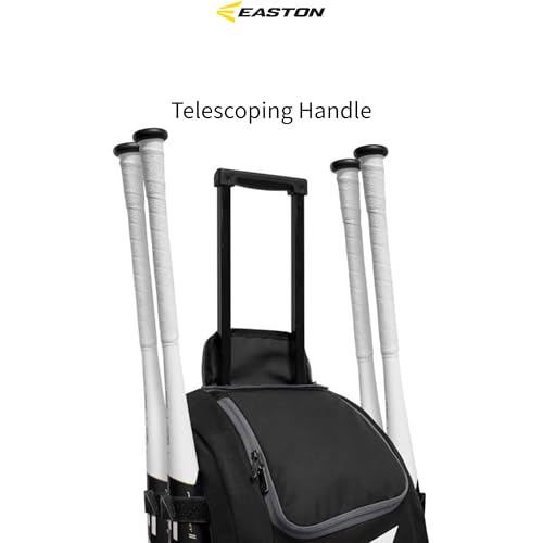 Easton | TRAVELER STAND-UP Wheeled Equipment Bag | Baseball & Softball | Multiple Colors - color: Red