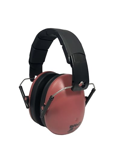 BANZ Kidz Earmuffs 2 Years & Older - Loud Noise Cancelling, Size Adjustable - color: Maroon