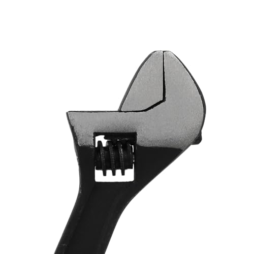 4 inch Mini Size Adjustable Spanner, Black Tiny Wrench, Mini Tool - color: Black, size: 4"